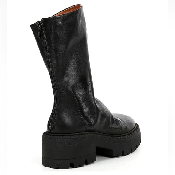 New In Box Free People Emma Ruche black leather boots - Picture 8 of 16